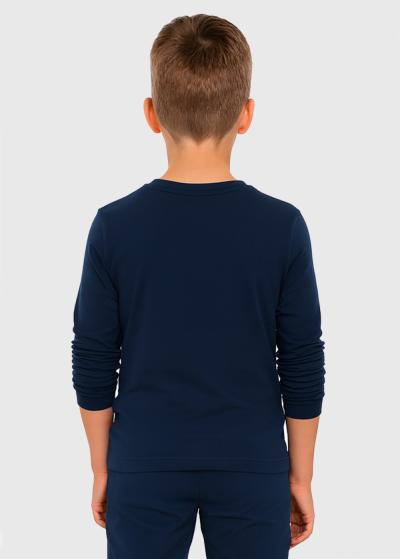 Aike tumši zils džemperis ar apaļu izgriezumu  - back