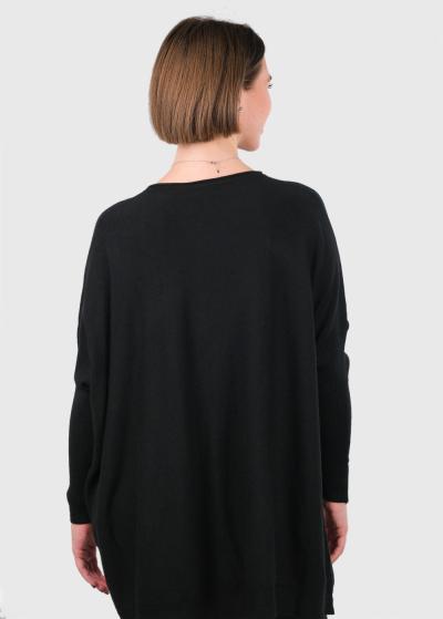 Ariana melns džemperis ar kabatām  - back
