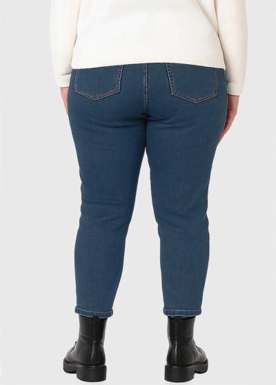 Cassandra zili sieviešu džinsi - back