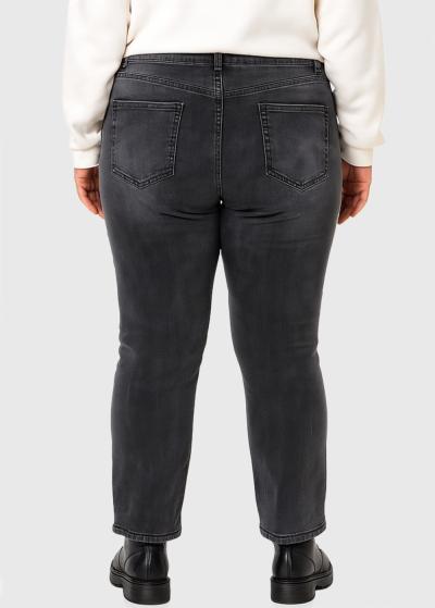 Cassandra tumši pelēki sieviešu džinsi - back