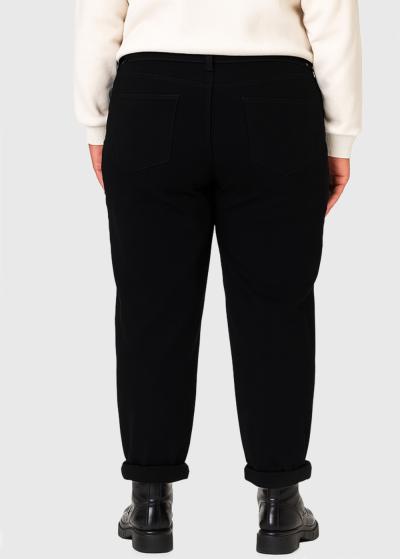 Celeste Mom Fit melni sieviešu džinsi - back