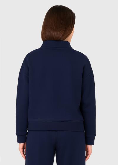 Dorrie tumši zils kostīms ar rāvējslēdzēju - back