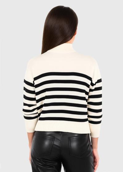 Anrid sieviešu strīpains džemperis - back