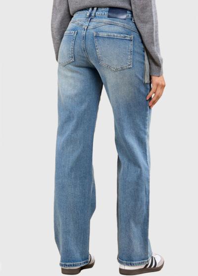 Adele zili džinsi ar bārkstīm - back