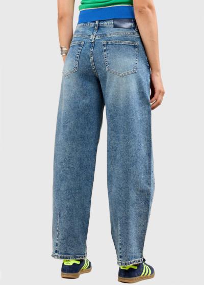 Ali zili džinsi ar spīguļiem - back