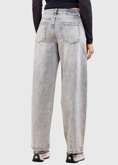 Ali pelēki džinsi ar spīguļiem - back