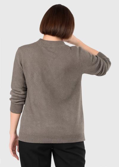 Delmira gaiši brūns sieviešu džemperis - back
