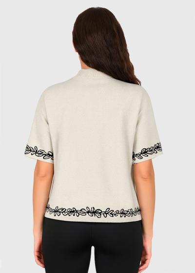 Belly bēšs džemperis ar īsām piedurknēm - back