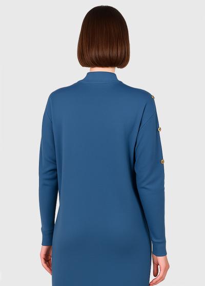 Cammie zils pagarināts džemperis - back