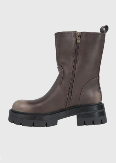 Lessie brūni sieviešu zābaki - back