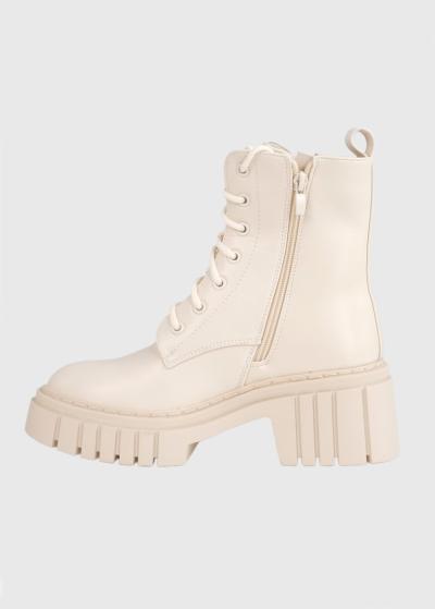 Cordy bēši sieviešu zābaki - back