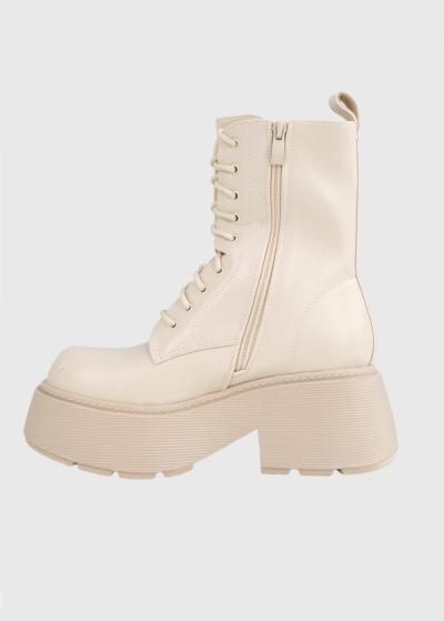 Delia bēši zābaki ar augstu zoli - back