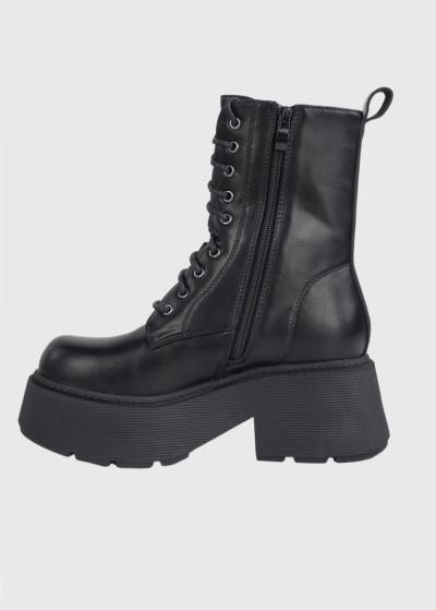 Delia melni zābaki ar augstu zoli - back