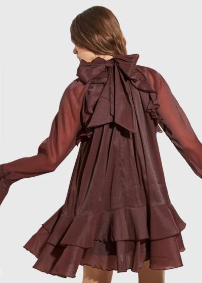 Whitney īsa kleita ar volānu  - back