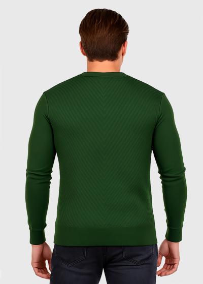 Artem zaļš džemperis - back