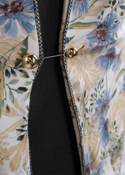 Vivian sieviešu lakats ar ziedu rakstu  - back