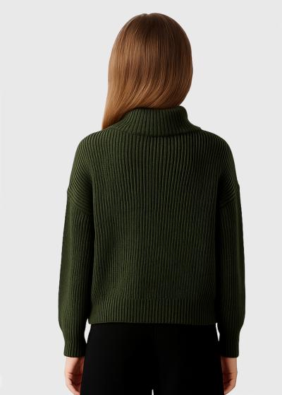 Sue haki džemperis ar pogām - back