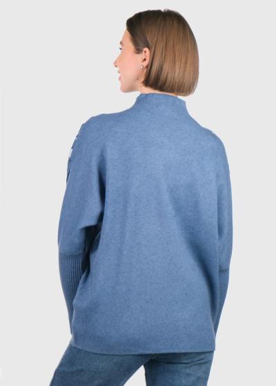 Scar zils sieviešu džemperis - back