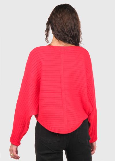 Sally sarkans džemperis - back