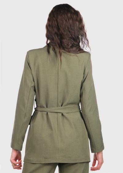 Ray zaļa žakete ar jostu  - back