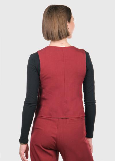 Ray sarkana sieviešu veste - back