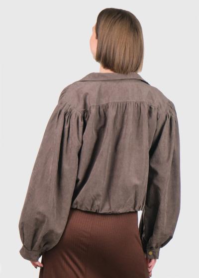 Penelope brūna jaka-bomberis - back