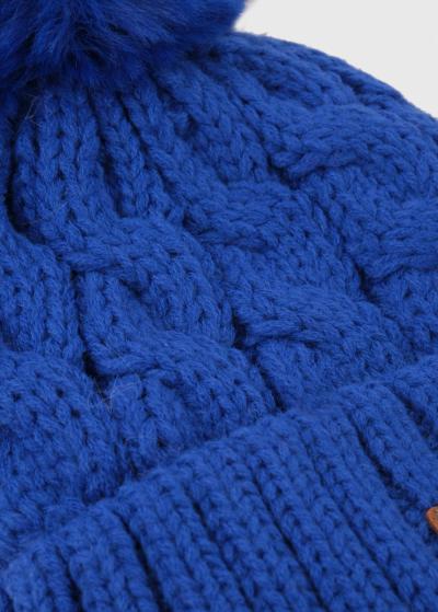 Stef zila cepure ar bumbuli  - back