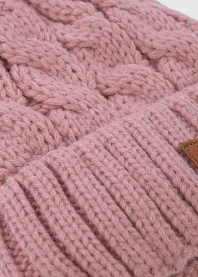 Stef rozā cepure ar bumbuli  - back