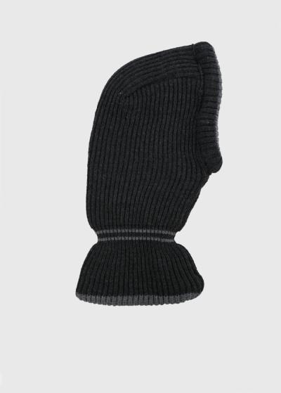 Nairi tumši pelēka adīta balaklava - back