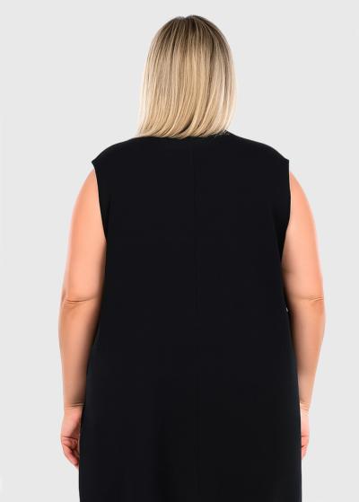 Camilla black cardigan - back