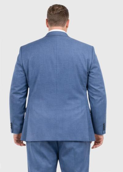 Klim gai&scaron;i zils klasisks uzvalks ar vilnu - back