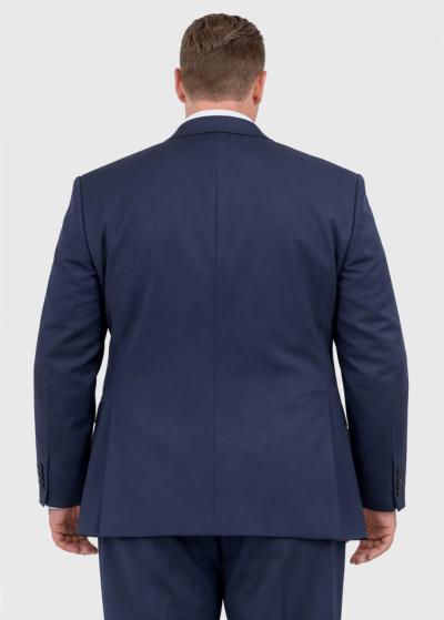 Korben tum&scaron;i zils klasisks uzvalks ar vilnu - back