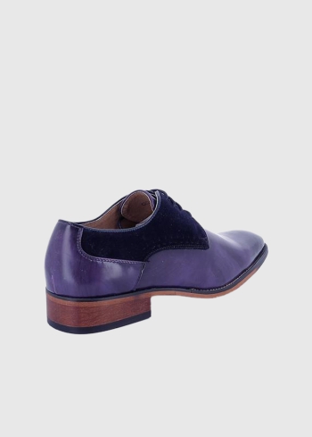 Oliviero фиолетовые мужские туфли-дерби - back
