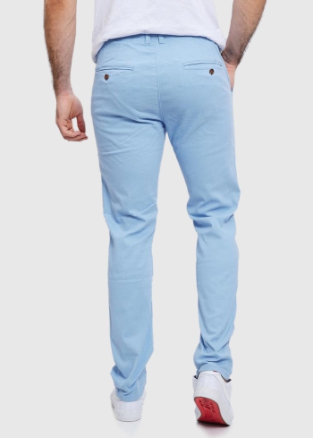 Anastasio Slim Fit голубые мужские брюки - back
