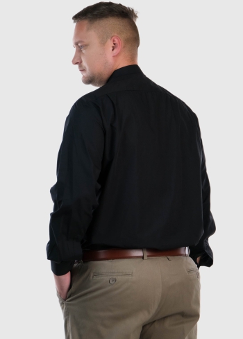 Luciano Slim Fit черная рубашка - back