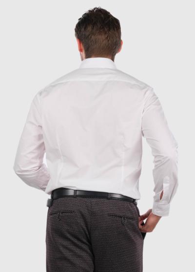Slim Fit белая рубашка - back