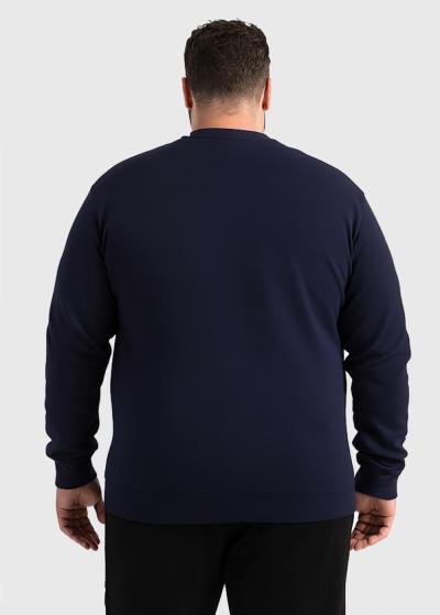Calogero Plus Size silts zils džemperis - back
