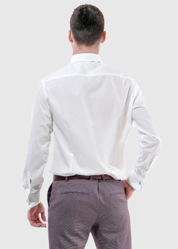 Pellegrino Slim Fit белая рубашка - back