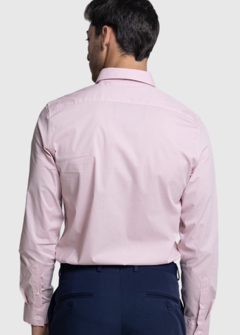 Giacobbeo Slim Fit светло-розовая мужская рубашка - back