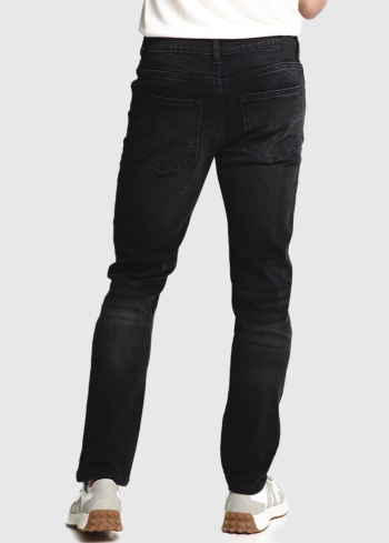 Eustorgio Slim Fit черные мужские джинсы - back