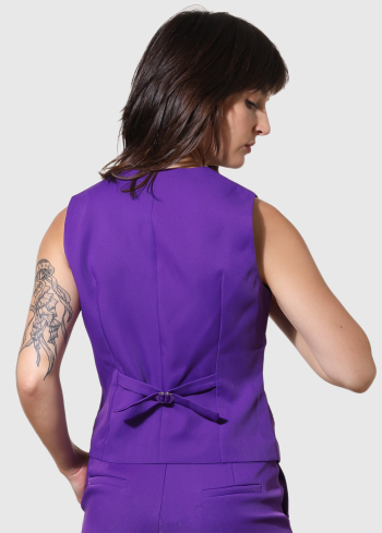 Dania фиолетовая женская класическая жилетка - back