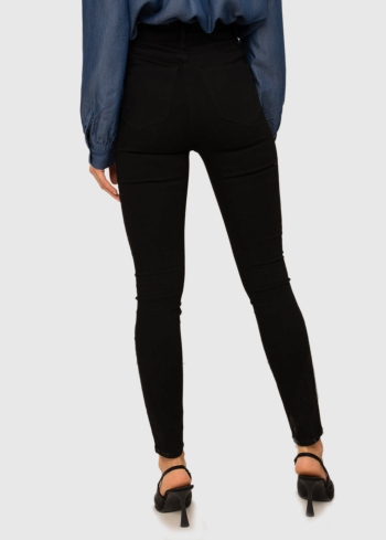 Augostina Skinny черные женские джинсы - back
