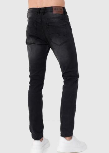Slim Fit темно-серые мужские джинсы - back