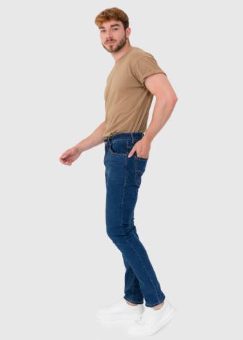 Slim Fit темно-синие джинсы - back