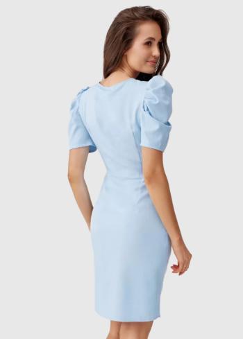 Kimberly светло голубое короткое вечернее платье - back