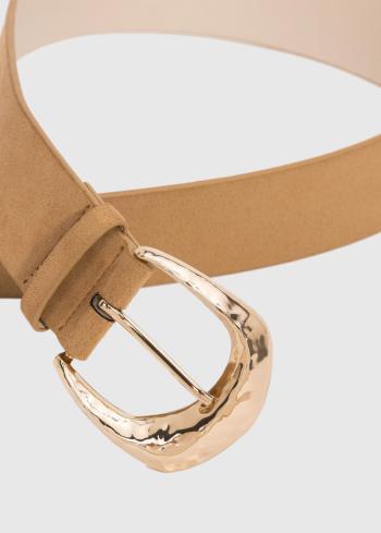 Beige women's belt - back