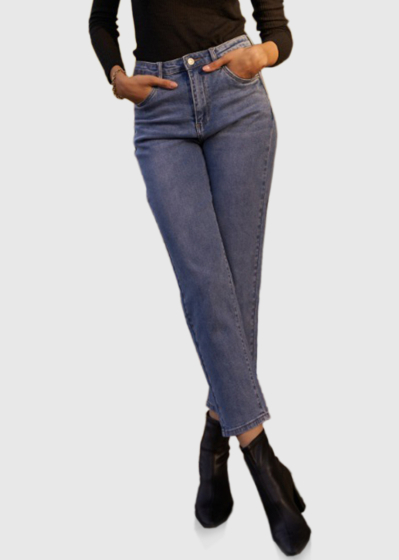 Catalina Mom Fit темно-синие женские джинсы