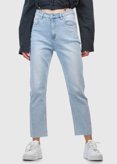 Cielo Mom Fit светло-голубые женские джинсы