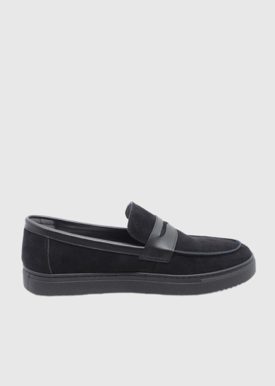 Rainero black men's moccasins