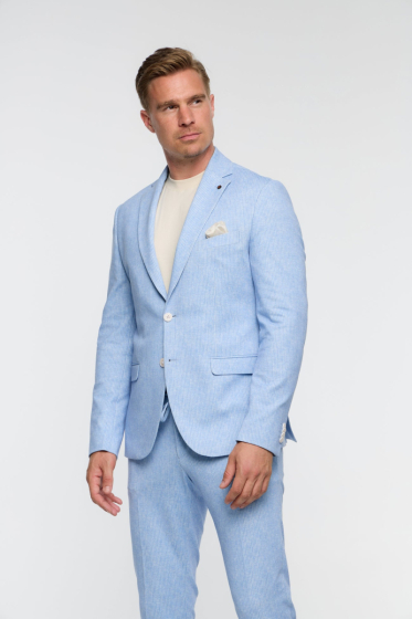 Comfort - super stretchy light blue men's blazer